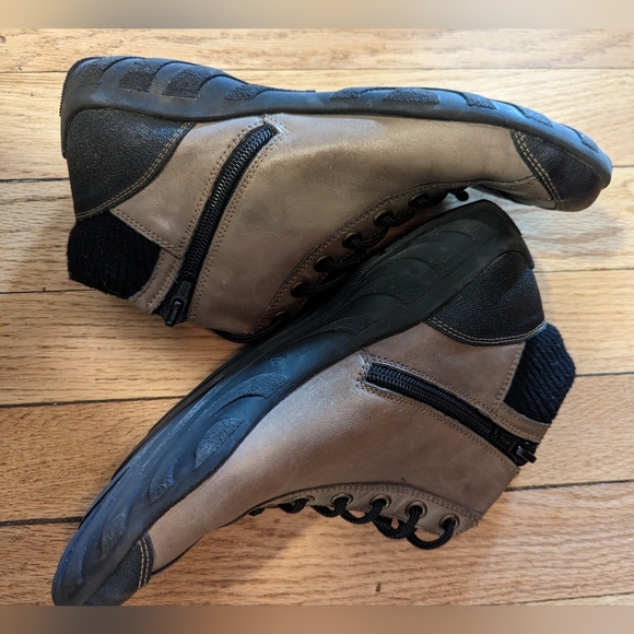 Remonte Zipper and Lace Sneakers, Size 37 (6), Brown and Black - Picture 4 of 7